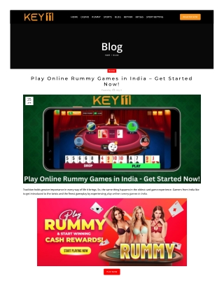 Play Online Rummy Games in India - Get Started Now!- Key11 App