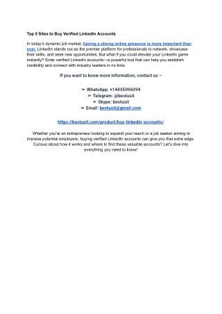 How And Where To Buy LinkedIn Accounts_ 13-5-2025