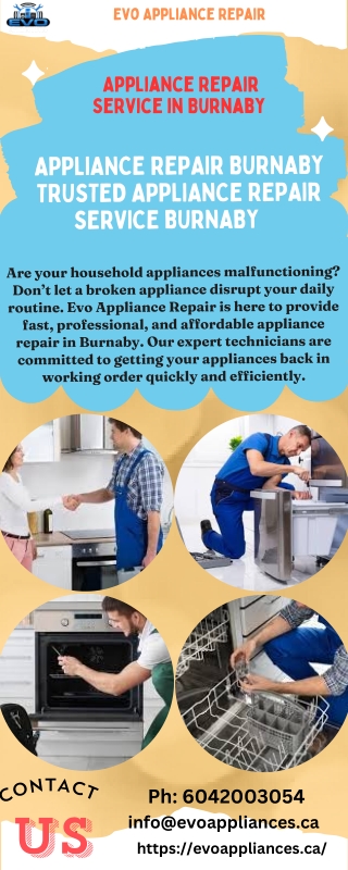 Appliance Repair Service in Burnaby