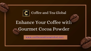 Enhance Your Coffee with Gourmet Cocoa Powder