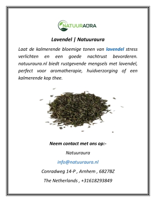 Lavendel  Natuuraura