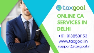 Online CA Services in Delhi