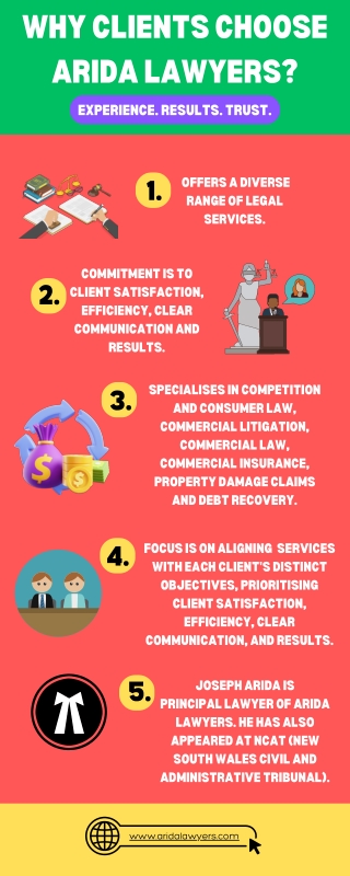 Why Clients Choose Arida Lawyers?