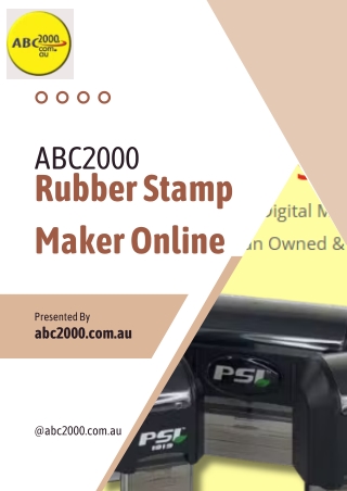 Rubber stamp maker online