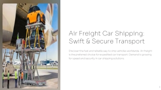 Air Freight Car Shipping