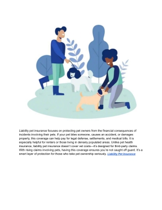 Liability Pet Insurance