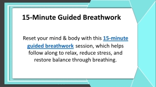 15-Minute Guided Breathwork