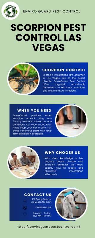 Scorpion Pest Control Las Vegas