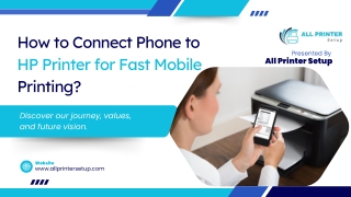 How to Connect Phone to HP Printer for Fast Mobile Printing