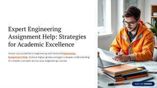 Expert Engineering Assignment Help Strategies for Academic Excellence