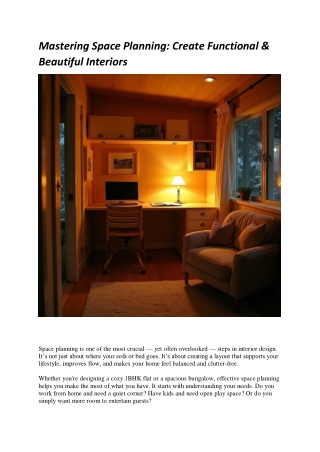 Mastering Space Planning for a More Functional and Stylish Home