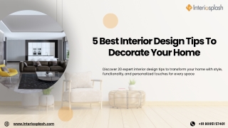 5 Best Interior Design Tips To Decorate Your Home