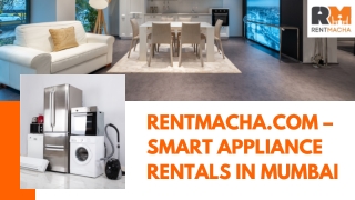 RentMacha.com – Smart Appliance Rentals in Mumbai