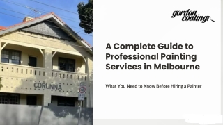 The Ultimate Guide to Professional Painting Services in Melbourne!