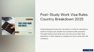 Your Guide to Post-Study Work Visas Around the World
