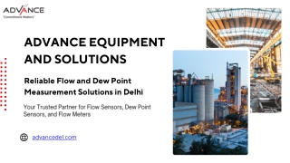 Flow Sensors & Dew Point Sensors in Delhi  Advanced Equipment and Solutions