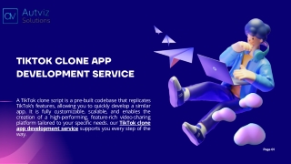 Tiktok Clone App Development Service