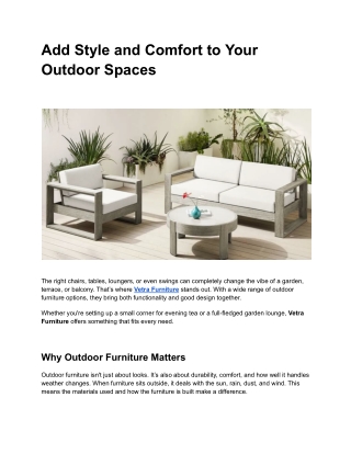 Upgrade Your Dining Space with Vetra furniture