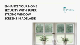 Enhance Your Home Security with Super Strong Window Screens in Adelaide.