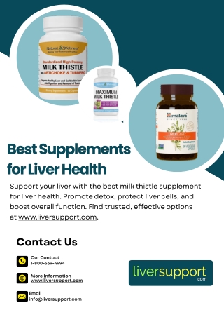 Best Milk Thistle Supplement for Liver Health - www.liversupport.com
