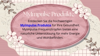 MyImpulse Produkte