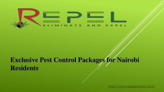 Exclusive Pest Control Packages for Nairobi Residents