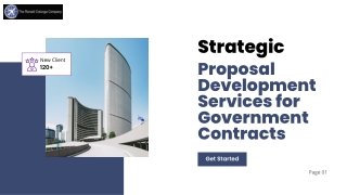 Proposal Development Services for Government Contracts