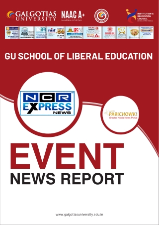 Media Coverage News Report - Galgotias University