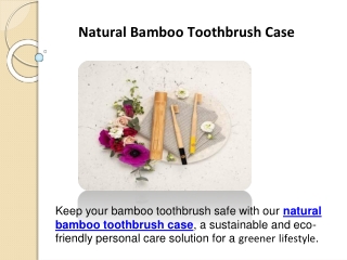 Natural Bamboo Toothbrush Case