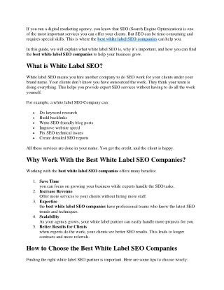 best white label seo companies