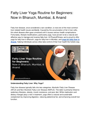 Fatty Liver Yoga Routine for Beginners_ Now in Bharuch, Mumbai, & Anand