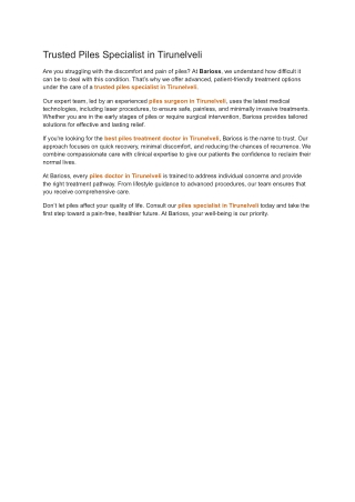 Trusted Piles Specialist in Tirunelveli