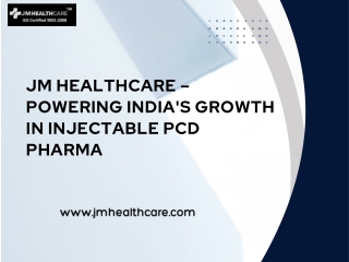 Injectable PCD pharma franchise