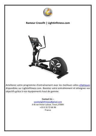 Elliptique | Lightinfitness.com