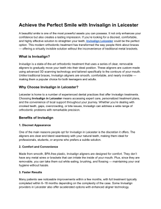 Invisalign Leicester