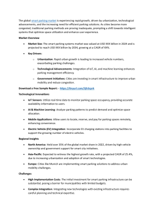 Smart Parking Market