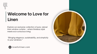 Elegant Linen Window Curtains  Love for Linen
