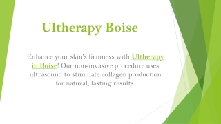 Ultherapy Boise