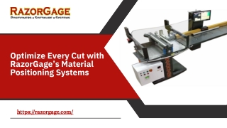 Optimize Every Cut with RazorGage’s Material Positioning Systems