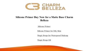 Shop Magic Drops Oil Now Only at Charm Belleza Lucknow