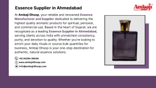 Essence Supplier in Ahmedabad