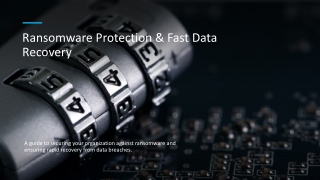 Ransomware Protection & Fast Data Recovery