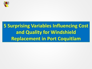 5 Surprising Variables Influencing Cost and Quality for Windshield Replacement in Port Coquitlam