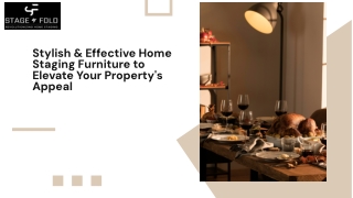 Stylish & Effective Home Staging Furniture to Elevate Your Property's Appeal