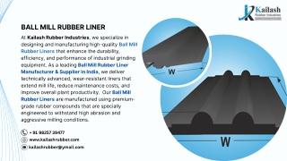 BALL MILL RUBBER LINER