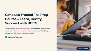 Canada’s Trusted Tax Prep Course – Learn, Certify, Succeed with BITTS