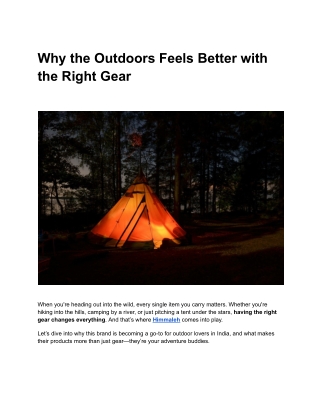 Stay Warm and Dry on Every Camping Trip