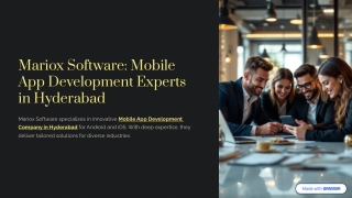 Hyderabad's Leading Mobile App Developers for Smart Business Solutions