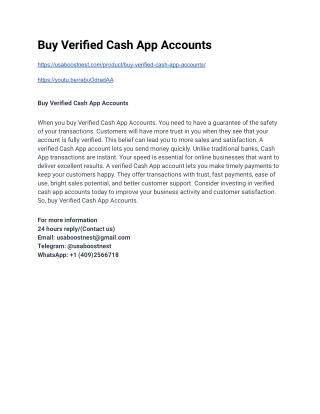 Best Site to Buy Verified Cash App Accounts in 2026