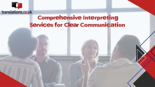 Comprehensive Interpreting Services for Clear Communication
